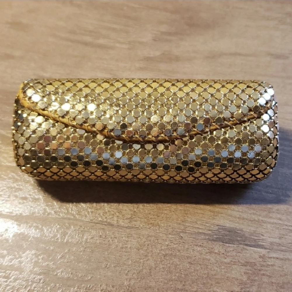 Vintage Gold Lipstick Case W/ Mirror